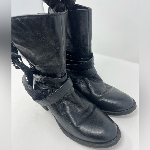 Steve Madden Ellle leather boots in black size 8.5 - Picture 2 of 14